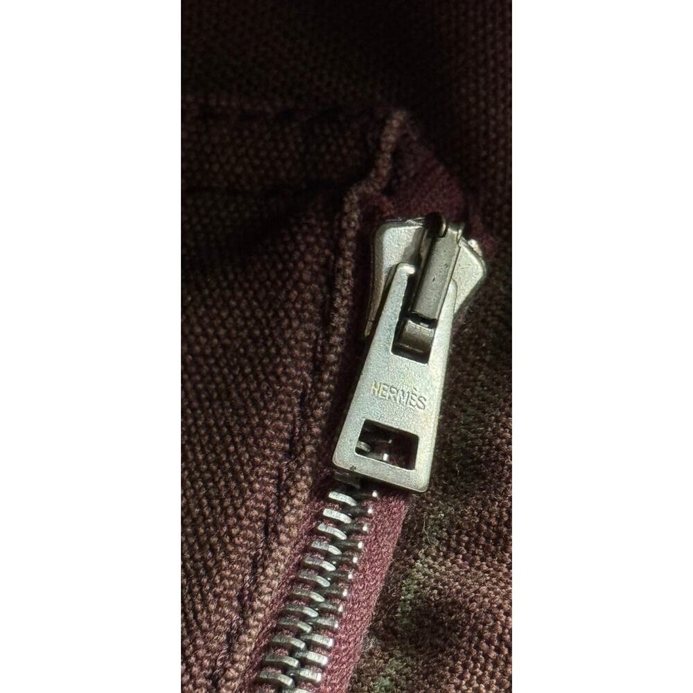 Authentic Vintage Hermes Canvas Herline PM‎ Small Tote - Picture 9 of 16
